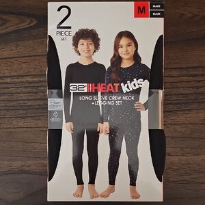 32 Degrees Kids Black Long Sleeve and Legging Set